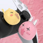 PlayVital Cute Universal Illuminated LED Thumbstick Grips for ps5 & ps4 & Xbox Series X/S & Xbox One & Switch Pro Controller - Cheeky Bunny & Puppy PlayVital
