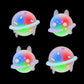 PlayVital Cute Universal Illuminated LED Thumbstick Grips for ps5 & ps4 & Xbox Series X/S & Xbox One & Switch Pro Controller - Planet & Sweet Bunny PlayVital