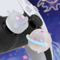 PlayVital Cute Universal Illuminated LED Thumbstick Grips for ps5 & ps4 & Xbox Series X/S & Xbox One & Switch Pro Controller - Planet & Sweet Bunny PlayVital