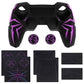 PlayVital Cyber Spider Design Silicone Case for PS5 Controller with 2 Thumb Grips and 6 Sticker, Compatible with Charging Dock - Black & Purple