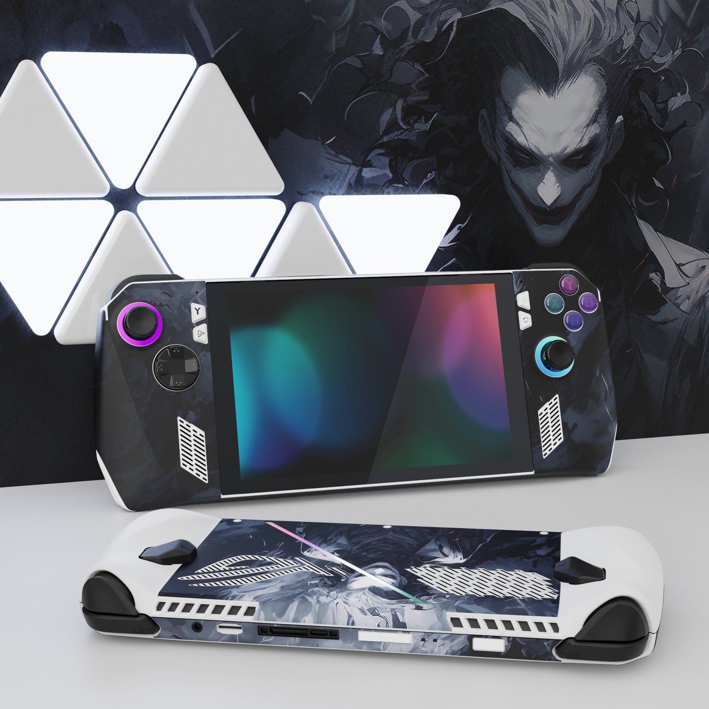 PlayVital Dark Clown Custom Stickers Vinyl Wraps Protective Skin Decal for ROG Ally Handheld Gaming Console - RGTM021 PlayVital