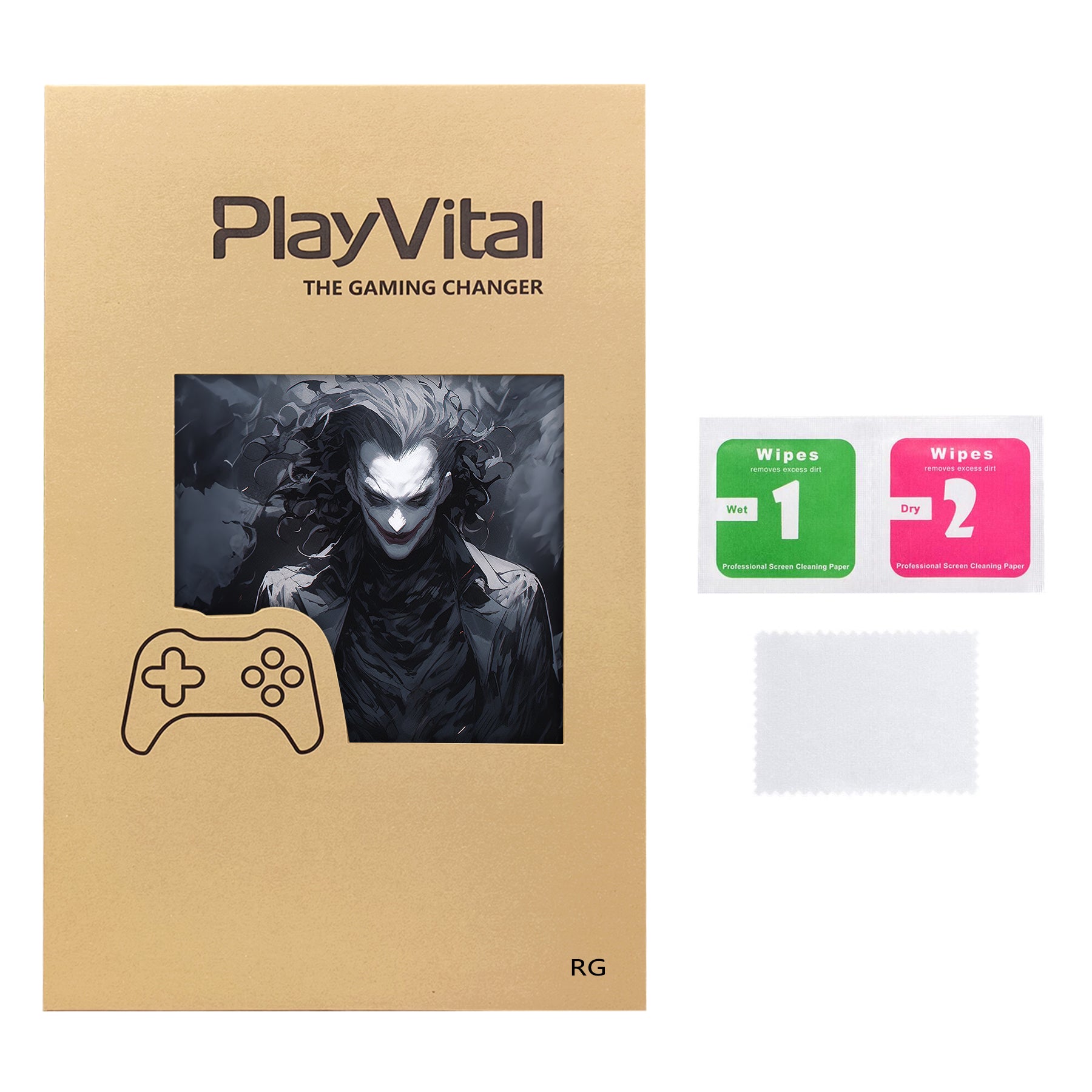 PlayVital Dark Clown Custom Stickers Vinyl Wraps Protective Skin Decal for ROG Ally Handheld Gaming Console - RGTM021 PlayVital