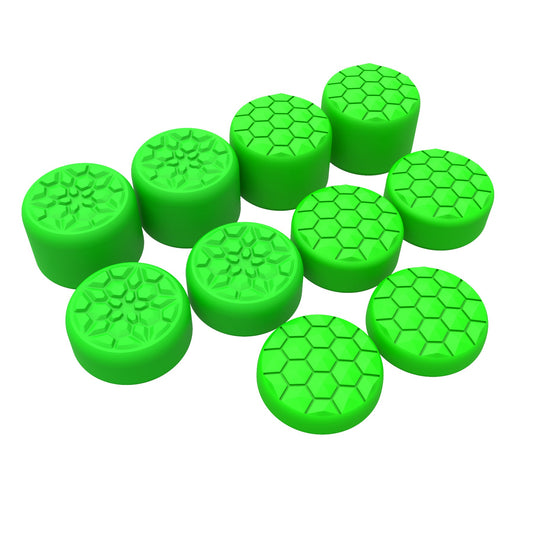 PlayVital Diamond Grain & Crack Bomb Design Ergonomic Stick Caps Thumb Grips for Steam Deck LCD & OLED, for PS Portal Remote Player -  Green PlayVital
