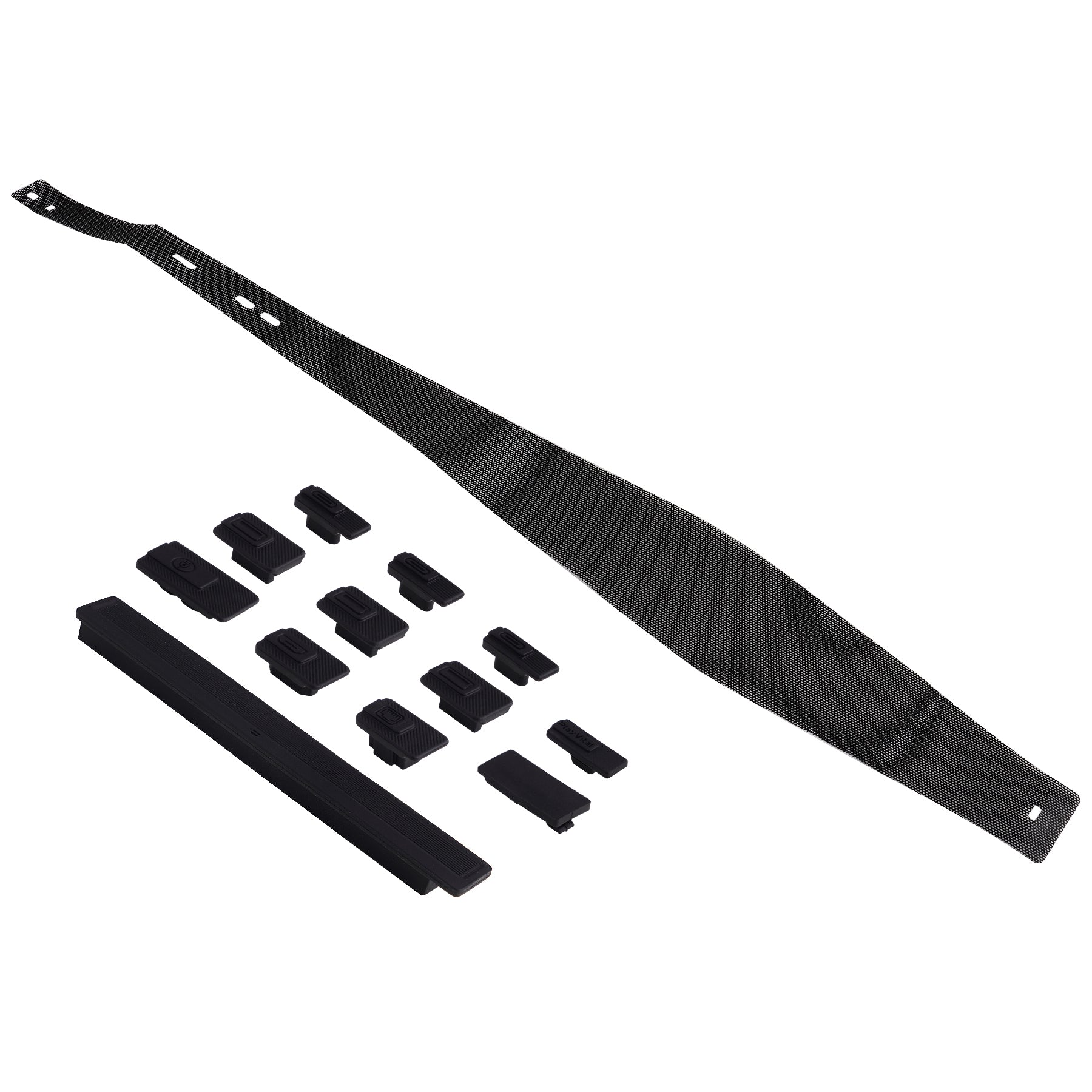 PlayVital Dust Filter & Silicone Plug Set for PS5 Pro Console, Anti-Dust Protection Accessories for PS5 Pro Console with Silicone Port Covers - Black PlayVital