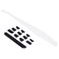 PlayVital Dust Filter & Silicone Plug Set for PS5 Pro Console, Anti-Dust Protection Accessories for PS5 Pro Console with Silicone Port Covers - White PlayVital