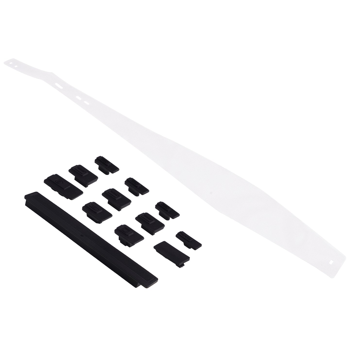 PlayVital Dust Filter & Silicone Plug Set for PS5 Pro Console, Anti-Dust Protection Accessories for PS5 Pro Console with Silicone Port Covers - White PlayVital