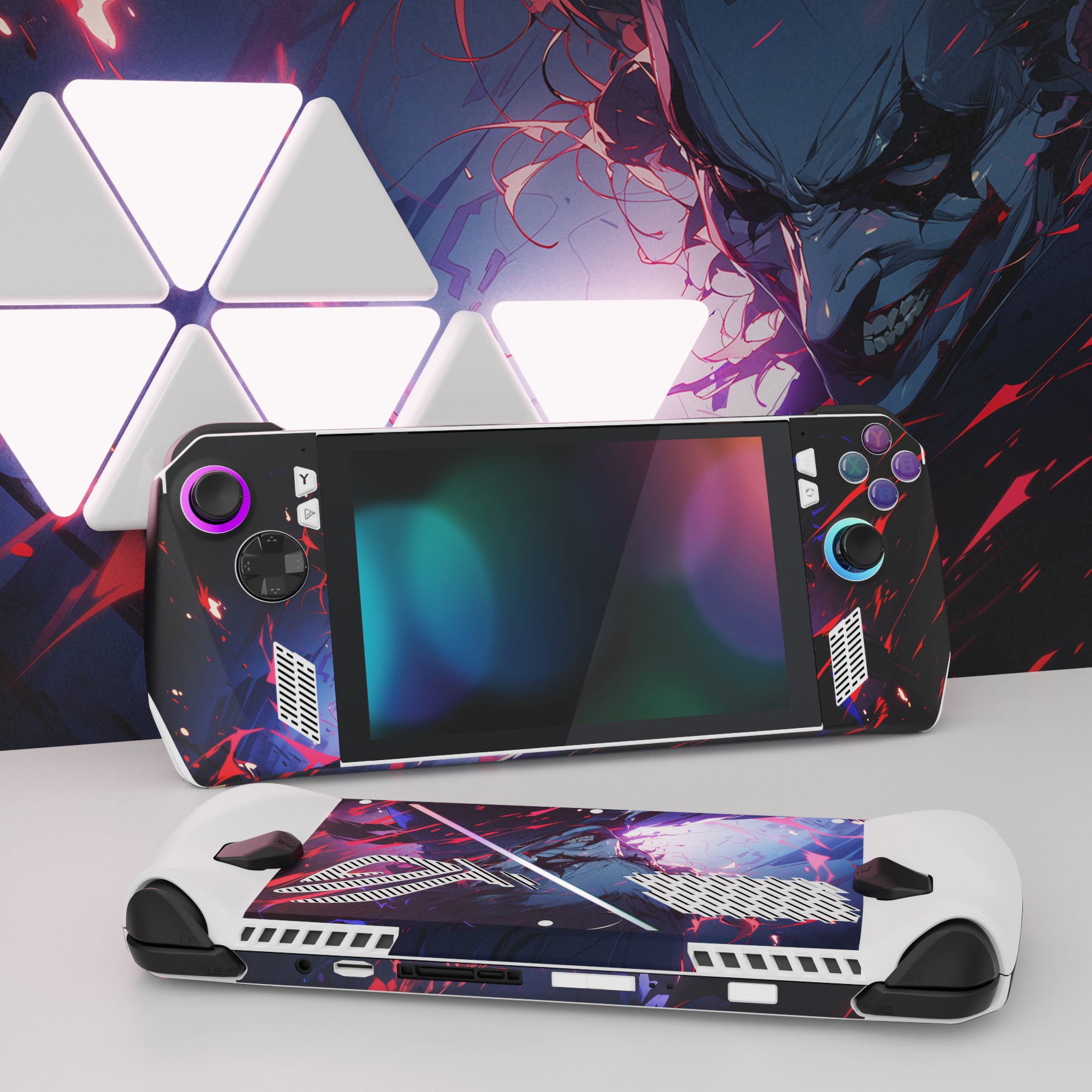 PlayVital Evil Clown Custom Stickers Vinyl Wraps Protective Skin Decal for ROG Ally Handheld Gaming Console - RGTM018 PlayVital