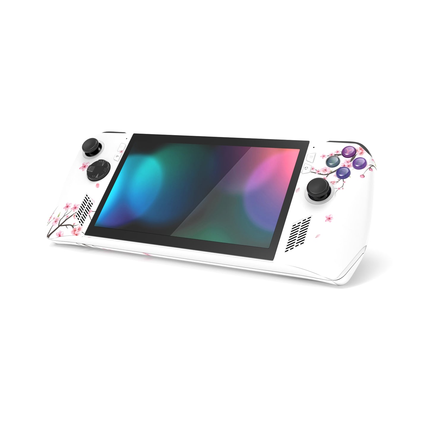 PlayVital Falling Cherry Blossom Custom Stickers Vinyl Wraps Protective Skin Decal for ROG Ally Handheld Gaming Console - RGTM010 PlayVital