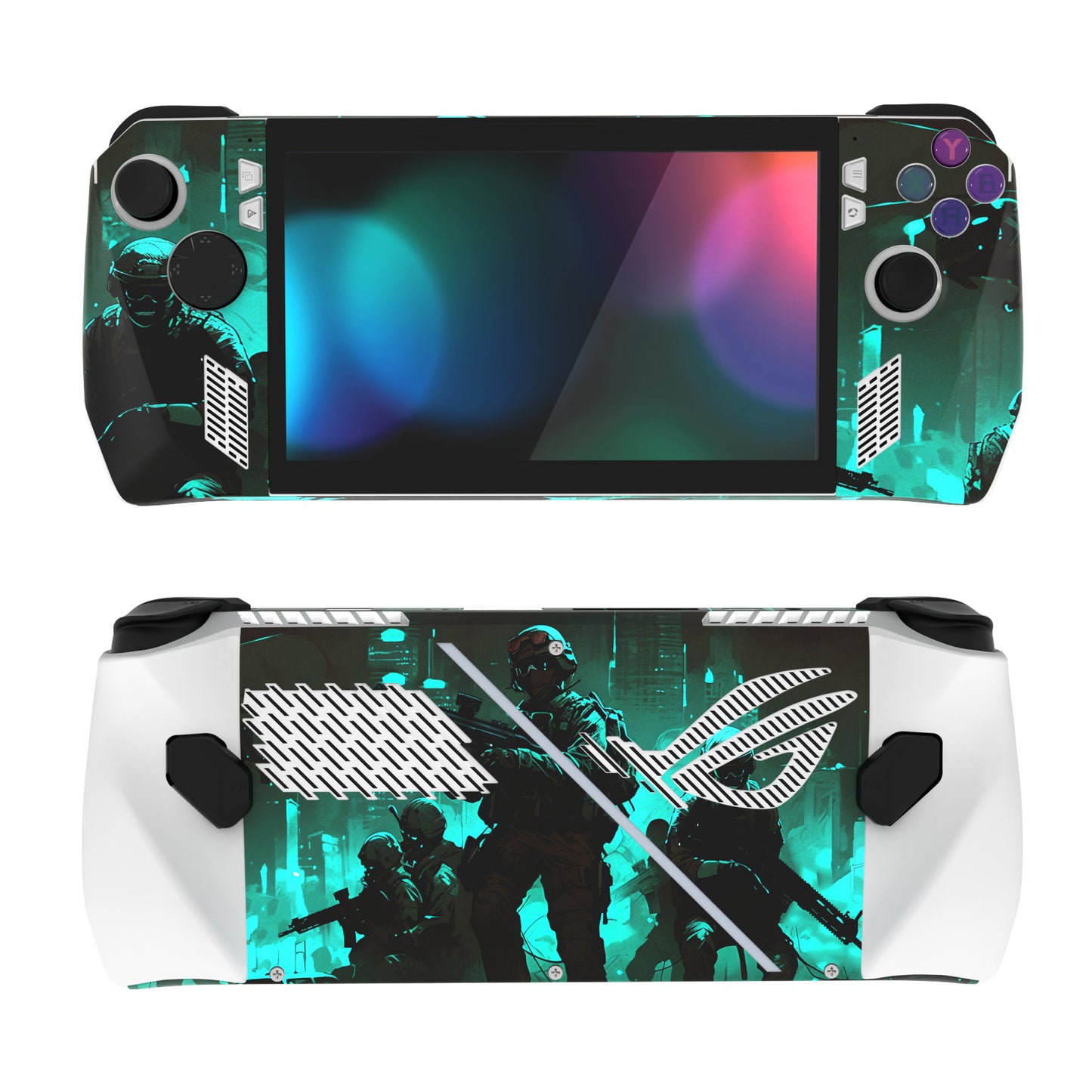 PlayVital Fearlessness Custom Stickers Vinyl Wraps Protective Skin Decal for ROG Ally Handheld Gaming Console - RGTM025 PlayVital