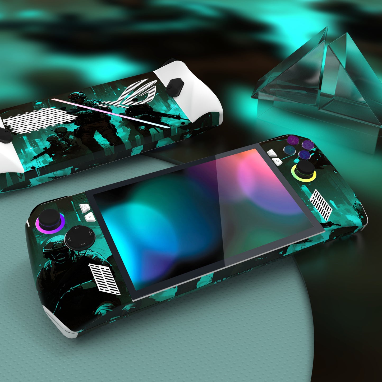 PlayVital Fearlessness Custom Stickers Vinyl Wraps Protective Skin Decal for ROG Ally Handheld Gaming Console - RGTM025 PlayVital