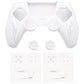 PlayVital Futuristic CyberMech Design Silicone Grip Skin with Thumb Grips for PS5 Wireless Controller, Compatible with PS5 Official Charging Dock - White - CHXPFP002 PlayVital