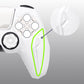 PlayVital Futuristic CyberMech Design Silicone Grip Skin with Thumb Grips for PS5 Wireless Controller, Compatible with PS5 Official Charging Dock - White - CHXPFP002 PlayVital