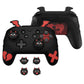 PlayVital Gothic Imp Series Cute Silicone Case for Nintendo Switch Pro Controller - Black PlayVital