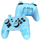 PlayVital Gothic Imp Series Cute Silicone Case for Nintendo Switch Pro Controller - Blue PlayVital