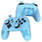 PlayVital Gothic Imp Series Cute Silicone Case for Nintendo Switch Pro Controller - Blue PlayVital