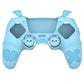 PlayVital Gothic Imp Series Cute Silicone Case with Thumb Grips and Stickers for PS5 Controller, Compatible with PS5 Official Charging Dock - Blue PlayVital