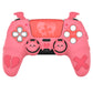 PlayVital Gothic Imp Series Cute Silicone Case with Thumb Grips and Stickers for PS5 Controller, Compatible with PS5 Official Charging Dock - Pink PlayVital