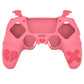 PlayVital Gothic Imp Series Cute Silicone Case with Thumb Grips and Stickers for PS5 Controller, Compatible with PS5 Official Charging Dock - Pink