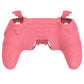 PlayVital Gothic Imp Series Cute Silicone Case with Thumb Grips and Stickers for PS5 Controller, Compatible with PS5 Official Charging Dock - Pink