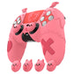 PlayVital Gothic Imp Series Cute Silicone Case with Thumb Grips and Stickers for PS5 Controller, Compatible with PS5 Official Charging Dock - Pink PlayVital