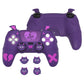 PlayVital Gothic Imp Series Cute Silicone Case with Thumb Grips and Stickers for PS5 Controller, Compatible with PS5 Official Charging Dock - Purple