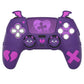 PlayVital Gothic Imp Series Cute Silicone Case with Thumb Grips and Stickers for PS5 Controller, Compatible with PS5 Official Charging Dock - Purple