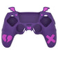 PlayVital Gothic Imp Series Cute Silicone Case with Thumb Grips and Stickers for PS5 Controller, Compatible with PS5 Official Charging Dock - Purple