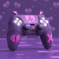 PlayVital Gothic Imp Series Cute Silicone Case with Thumb Grips and Stickers for PS5 Controller, Compatible with PS5 Official Charging Dock - Purple
