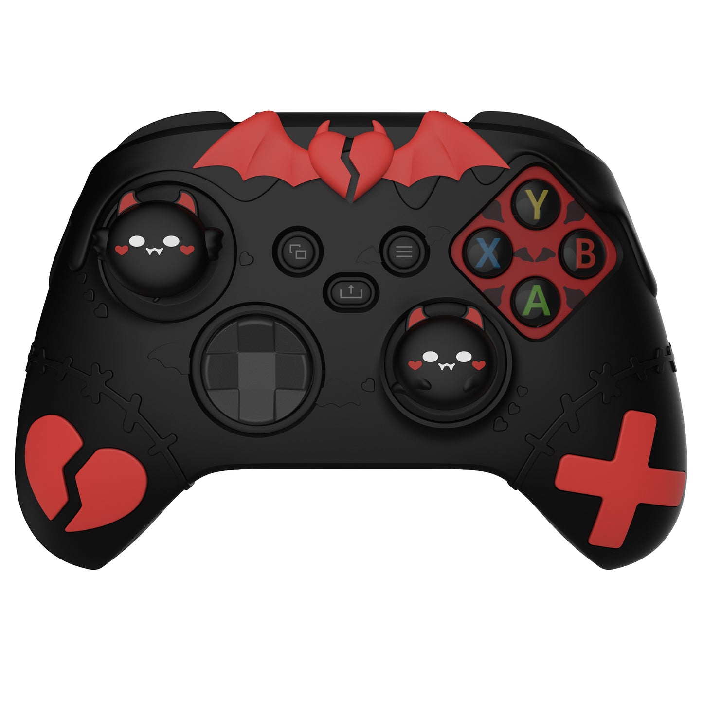 PlayVital Gothic Imp Series Cute Silicone Skin for Xbox Series X/S Controller & Xbox Core Wireless Controller - Black PlayVital