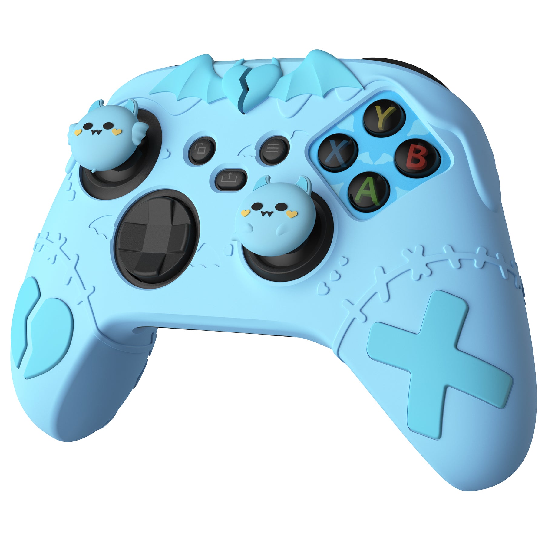 PlayVital Gothic Imp Series Cute Silicone Skin for Xbox Series X/S Controller & Xbox Core Wireless Controller - Blue PlayVital