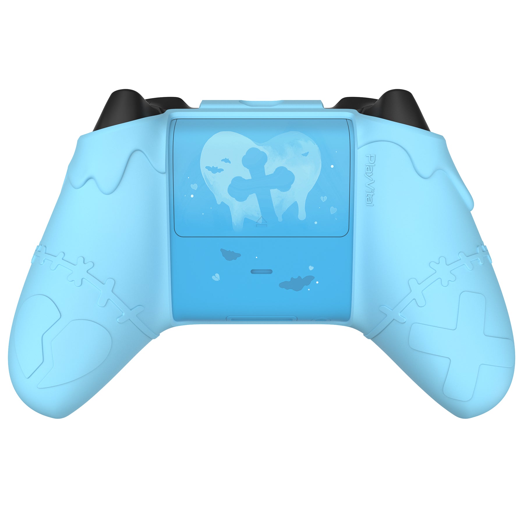 PlayVital Gothic Imp Series Cute Silicone Skin for Xbox Series X/S Controller & Xbox Core Wireless Controller - Blue PlayVital