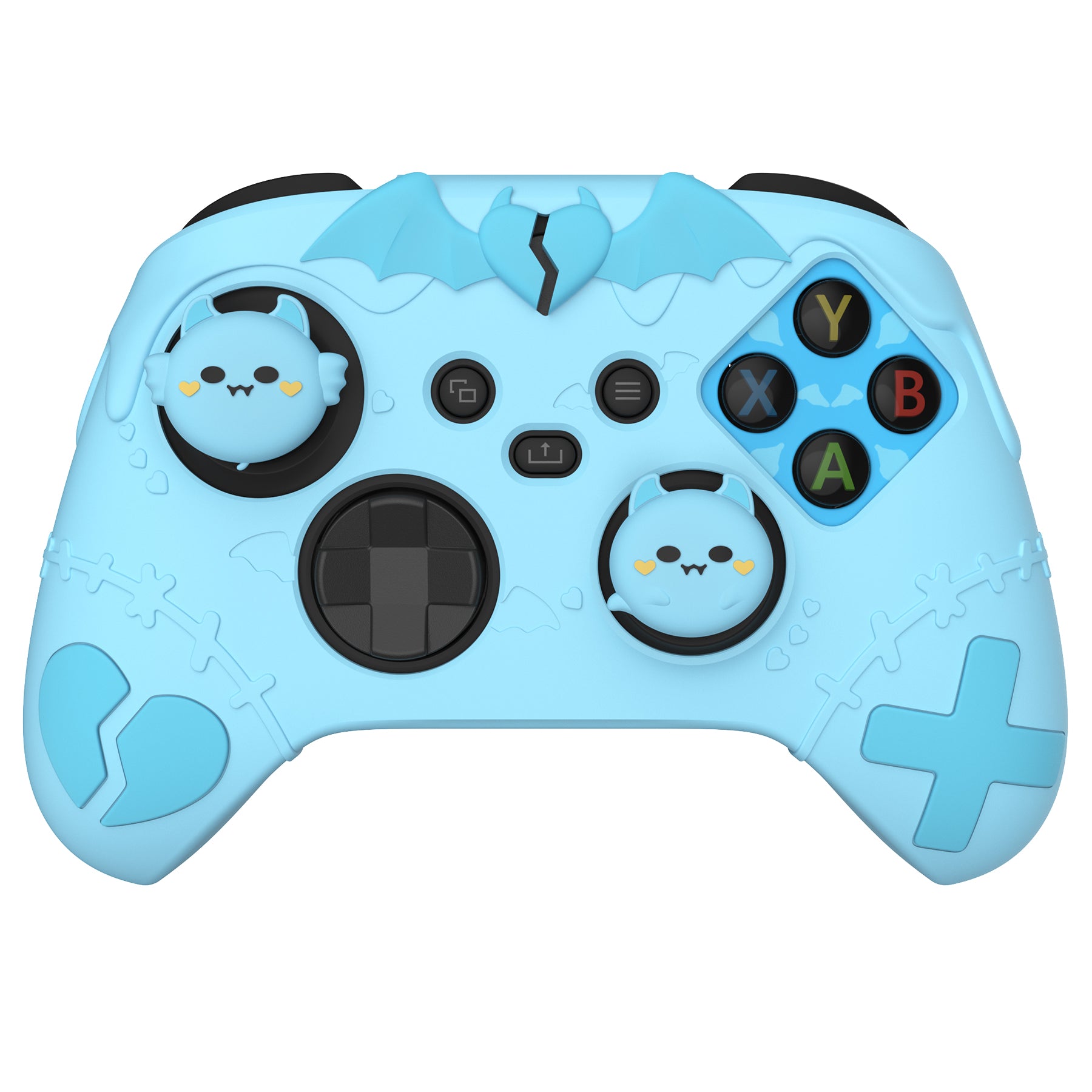 PlayVital Gothic Imp Series Cute Silicone Skin for Xbox Series X/S Controller & Xbox Core Wireless Controller - Blue PlayVital