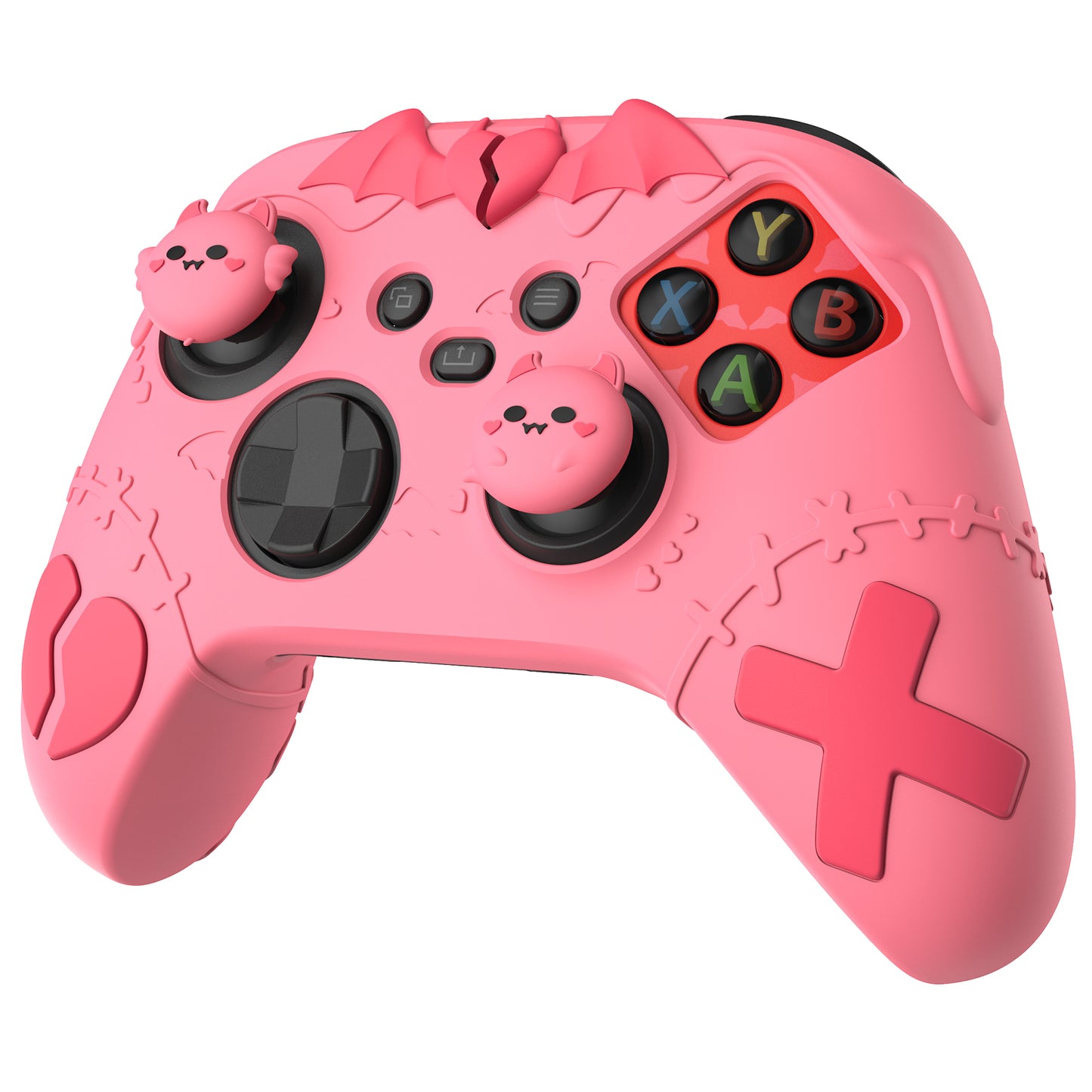 PlayVital Gothic Imp Series Cute Silicone Skin for Xbox Series X/S Controller & Xbox Core Wireless Controller - Pink PlayVital