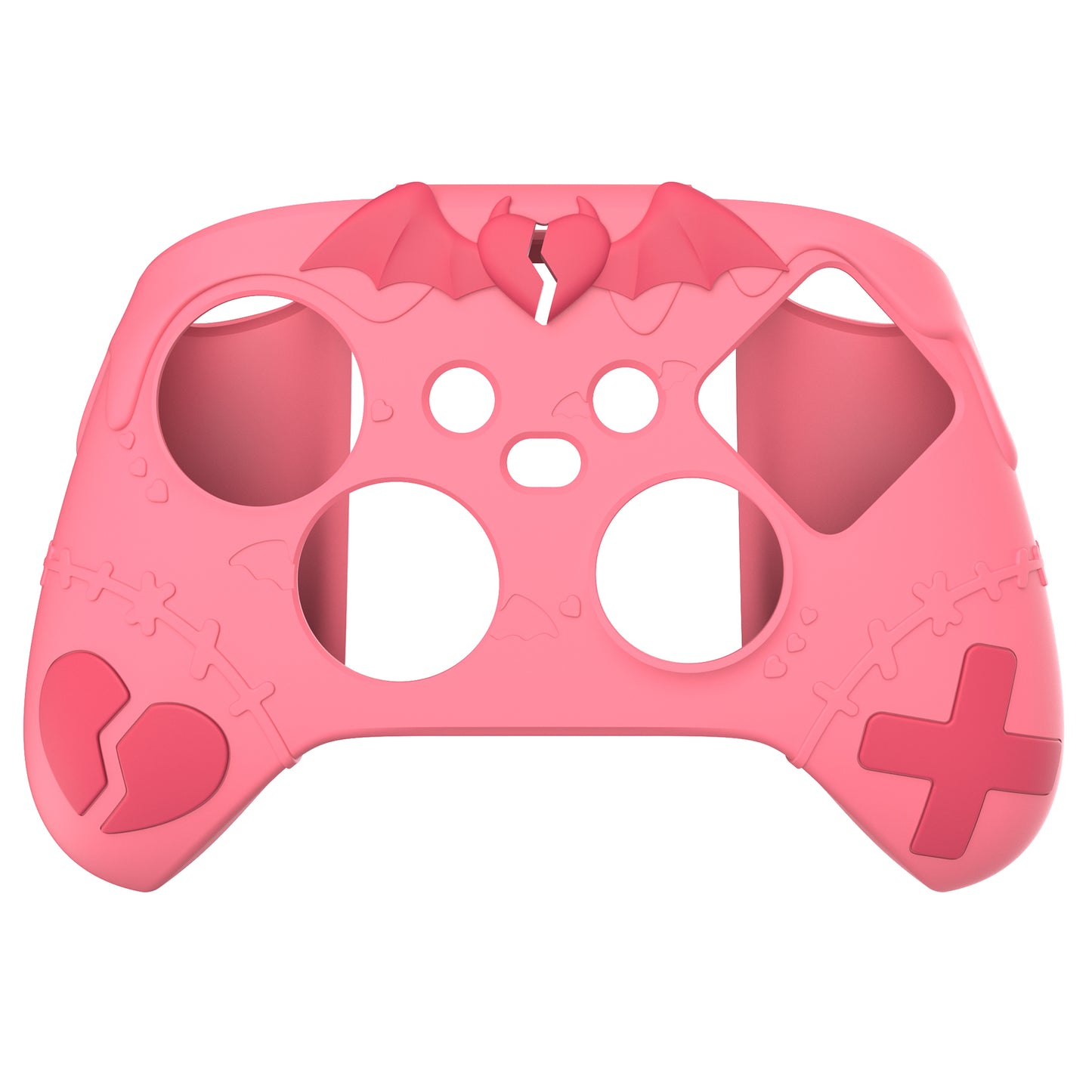 PlayVital Gothic Imp Series Cute Silicone Skin for Xbox Series X/S Controller & Xbox Core Wireless Controller - Pink PlayVital