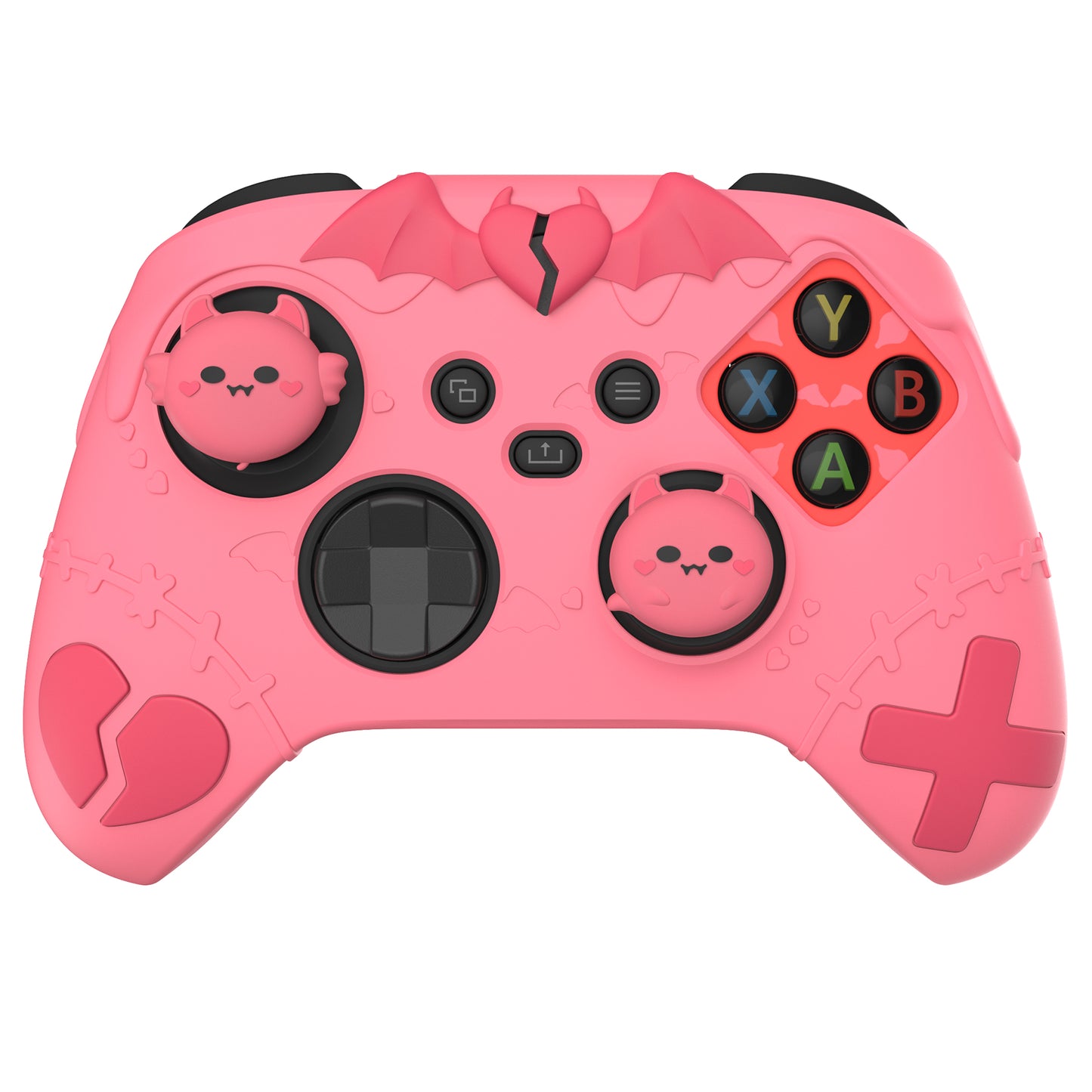 PlayVital Gothic Imp Series Cute Silicone Skin for Xbox Series X/S Controller & Xbox Core Wireless Controller - Pink PlayVital