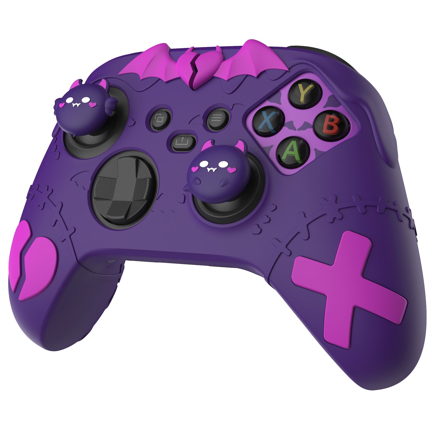 PlayVital Gothic Imp Series Cute Silicone Skin for Xbox Series X/S Controller & Xbox Core Wireless Controller - Purple PlayVital