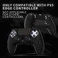 PlayVital Guardian Edition Anti-Slip Ergonomic Silicone Cover Case with Thumb Grip Caps for PS5 Edge Controller - Black - EHPFP001 PlayVital