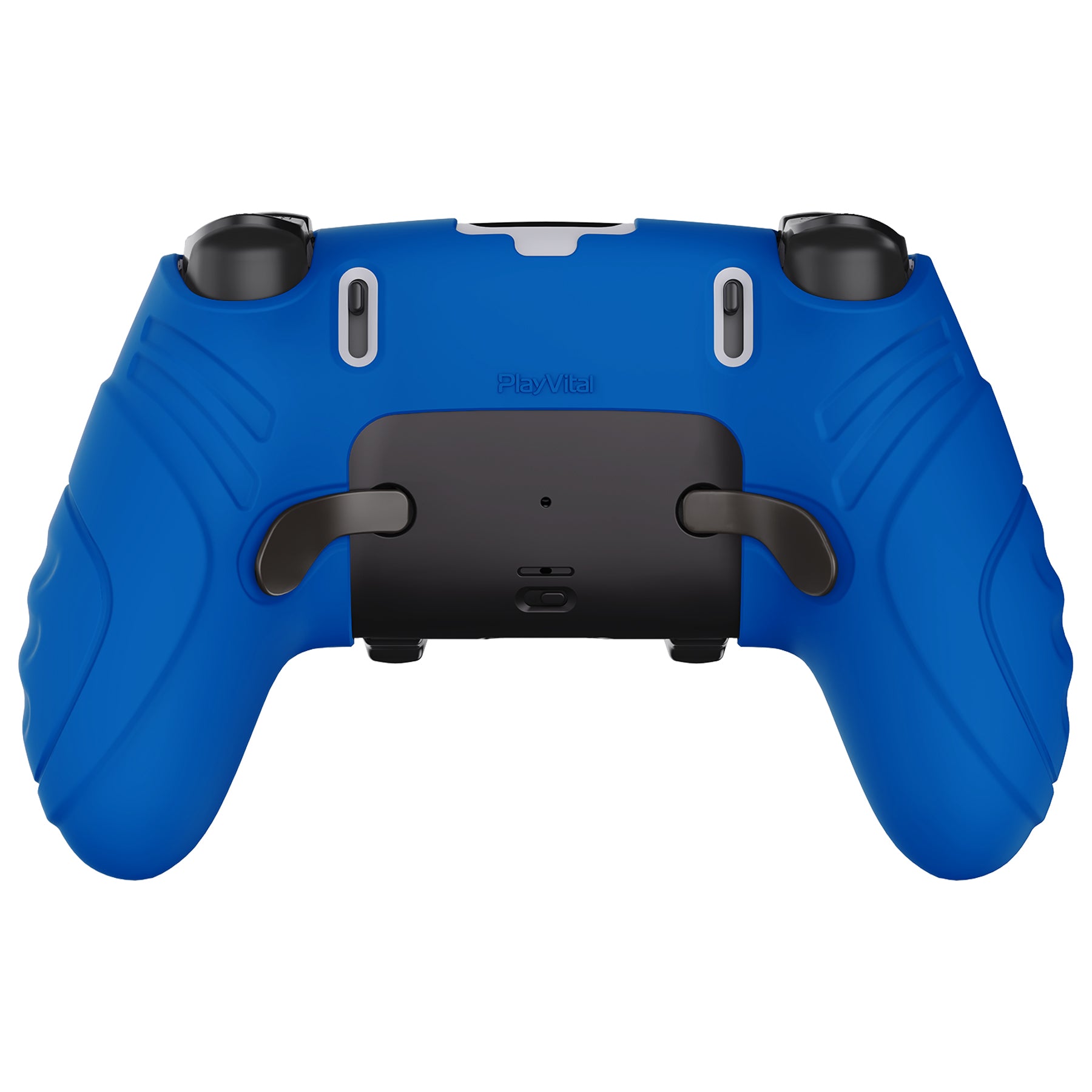 PlayVital Guardian Edition Anti-Slip Ergonomic Silicone Cover Case with Thumb Grip Caps for PS5 Edge Controller - Blue - EHPFP008 PlayVital