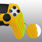 PlayVital Guardian Edition Anti-Slip Ergonomic Silicone Cover Case with Thumb Grip Caps for PS5 Edge Controller - Caution Yellow - EHPFP012 PlayVital