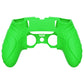 PlayVital Guardian Edition Anti-Slip Ergonomic Silicone Cover Case with Thumb Grip Caps for PS5 Edge Controller - Green - EHPFP010 PlayVital