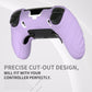 PlayVital Guardian Edition Anti-Slip Ergonomic Silicone Cover Case with Thumb Grip Caps for PS5 Edge Controller - Mauve Purple - EHPFP005 PlayVital