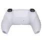 PlayVital Guardian Edition Anti-Slip Silicone Cover Skin with Thumb Grip Caps for PS5 Wireless Controller - Clear White - YHPF013 PlayVital