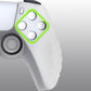 PlayVital Guardian Edition Anti-Slip Silicone Cover Skin with Thumb Grip Caps for PS5 Wireless Controller - Glow in Dark - Green - YHPF024 PlayVital