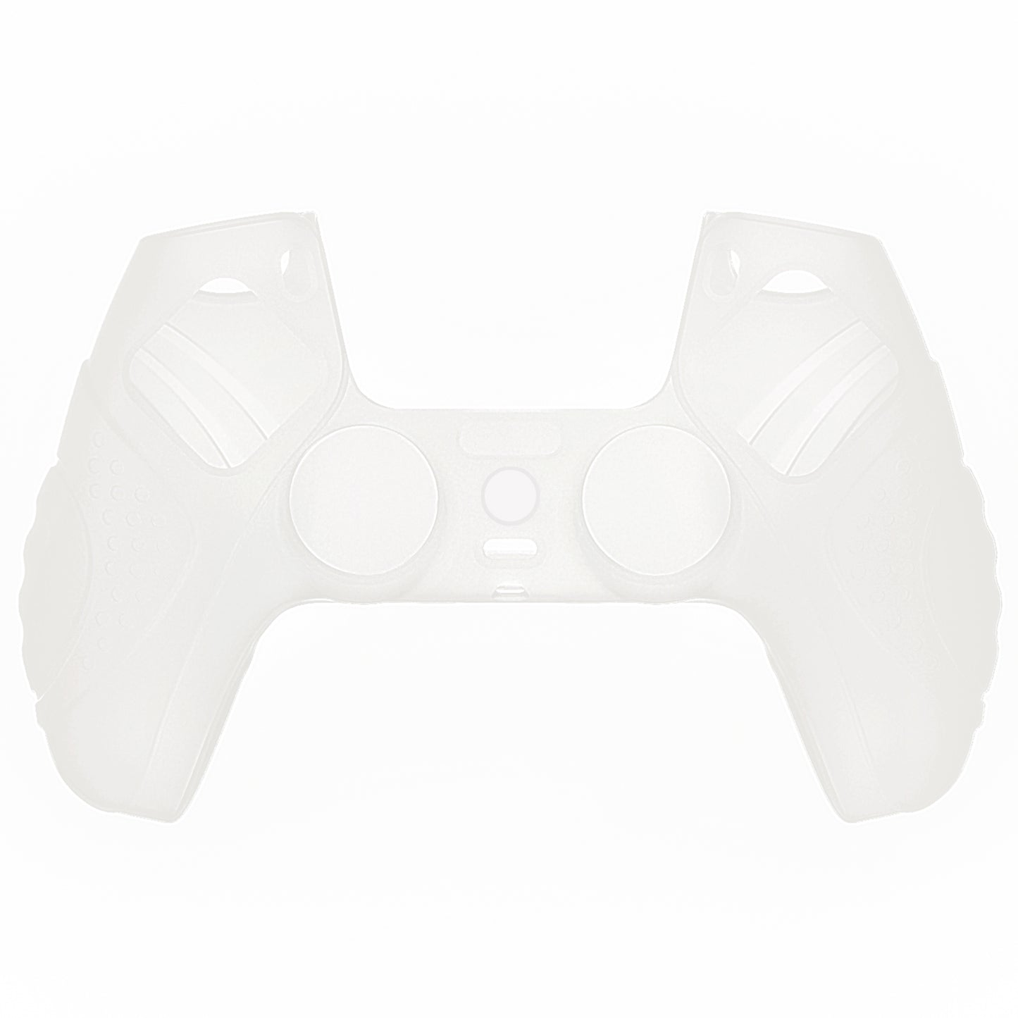 PlayVital Guardian Edition Anti-Slip Silicone Cover Skin with Thumb Grip Caps for PS5 Wireless Controller - Glow in Dark - Green - YHPF024 PlayVital