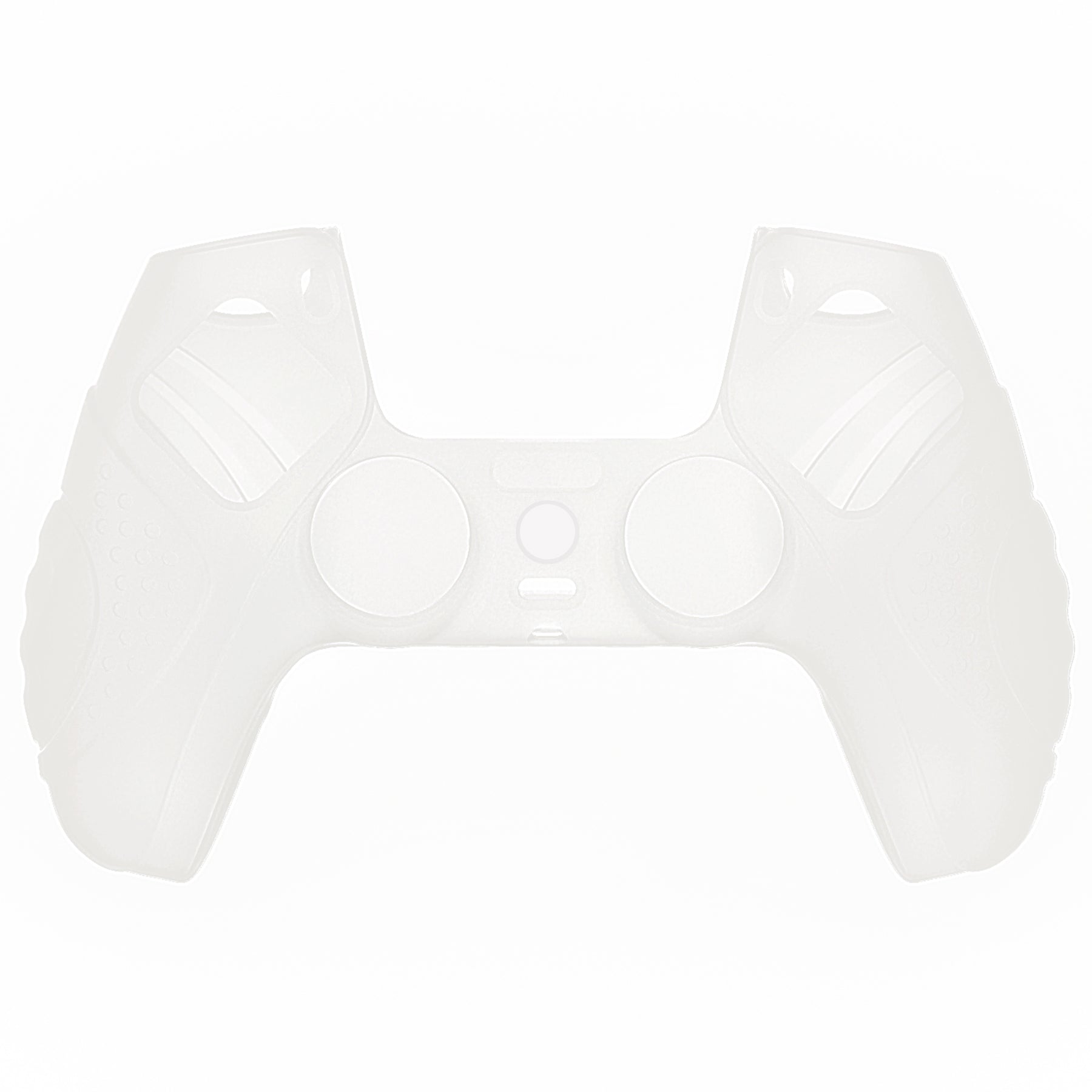 PlayVital Guardian Edition Anti-Slip Silicone Cover Skin with Thumb Grip Caps for PS5 Wireless Controller - Glow in Dark - Green - YHPF024 PlayVital