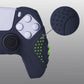 PlayVital Guardian Edition Anti-Slip Silicone Cover Skin with Thumb Grip Caps for PS5 Wireless Controller - Midnight Blue - YHPF003 PlayVital