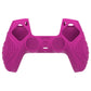 PlayVital Guardian Edition Anti-Slip Silicone Cover Skin with Thumb Grip Caps for PS5 Wireless Controller - Neon Purple - YHPF026 PlayVital