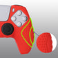 PlayVital Guardian Edition Anti-Slip Silicone Cover Skin with Thumb Grip Caps for PS5 Wireless Controller - Passion Red - YHPF012 PlayVital