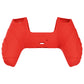 PlayVital Guardian Edition Anti-Slip Silicone Cover Skin with Thumb Grip Caps for PS5 Wireless Controller - Passion Red - YHPF012 PlayVital