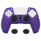 PlayVital Guardian Edition Anti-Slip Silicone Cover Skin with Thumb Grip Caps for PS5 Wireless Controller - Purple - YHPF007 PlayVital